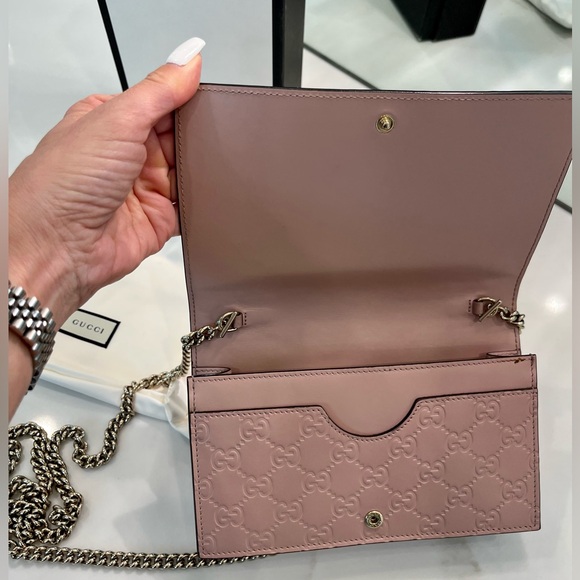 GUCCI - Guccissima Signature Bow WOC/Small Crossbody In Excellent Condition - Picture 5 of 16